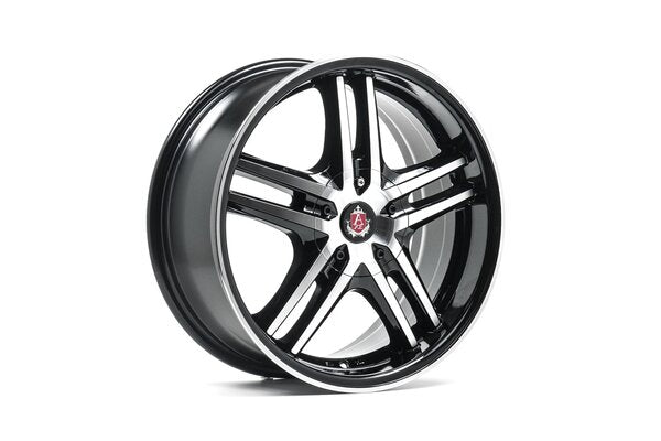 AXE EX5 7.5x17 4x108 ET35 NB73.1 GLOSS BLACK & POLISHED
