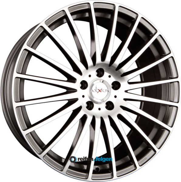 AXXION AX5 EXCESS 9x20 ET37 5x112 NB66.6 Daytonagrau Hochglanz Poliert (DGP plus)