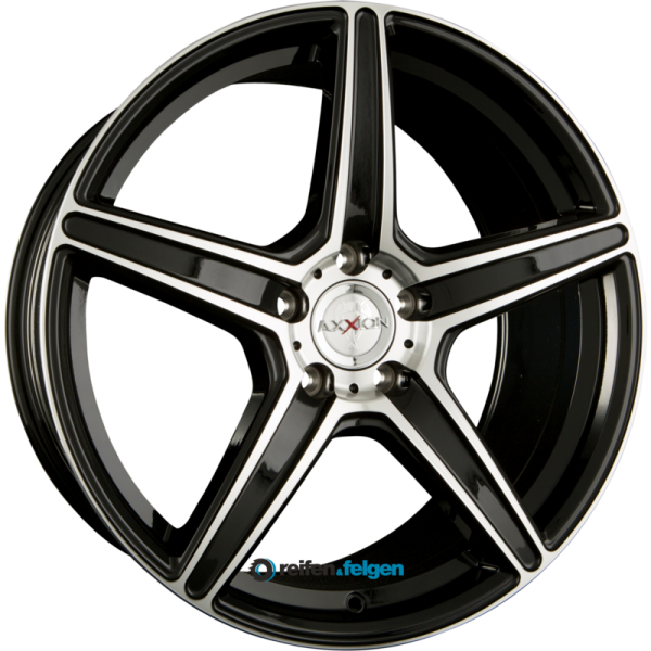 AXXION AX7 SUPER CONCAVE 9x20 ET40 5x112 NB66.6 Schwarz Hochglanzpoliert (SP plus)