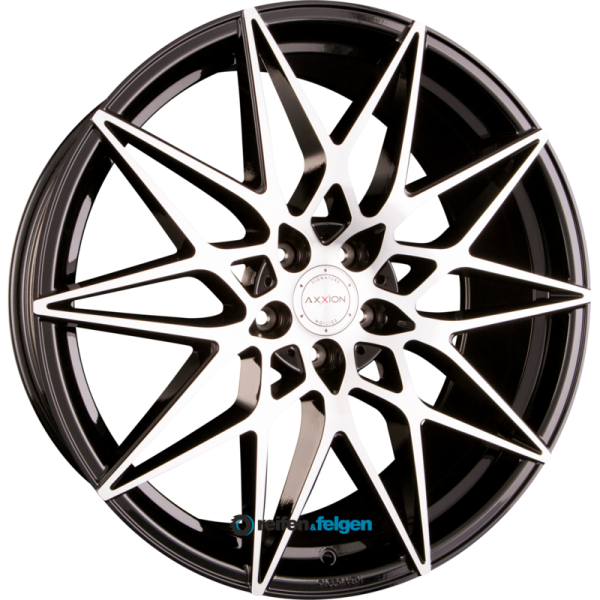 AXXION AX9 COMPETITION 8.5x19 ET45 5x108 NB72.6 Schwarz Hochglanzpoliert (SP plus)