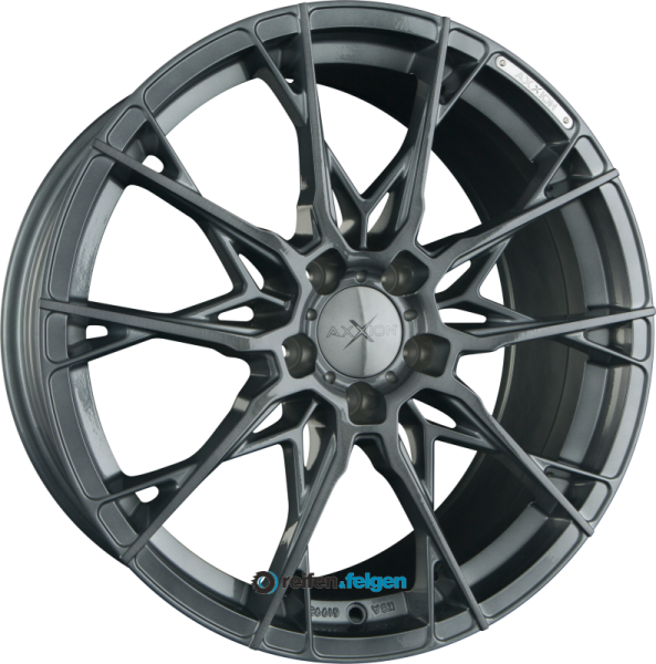 AXXION X1 8.5x19 ET45 5x112 NB72.6 Smoke Brushed Aluminiumsilber (SBAS+)