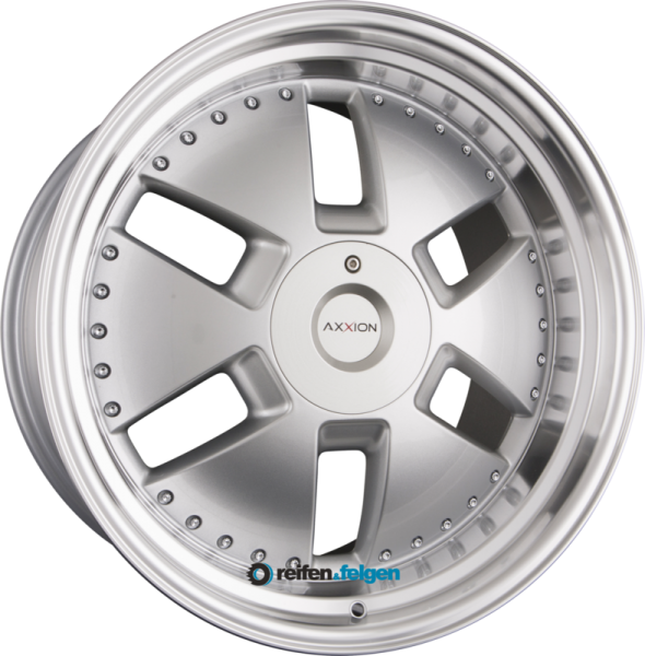 AXXION Y1 11x20 ET32 5x112 NB66.6 (RS-ML+) Race Silber mit poliertem Felgenbett