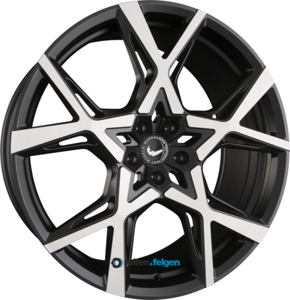 BARRACUDA PROJECT X 10x22 ET40 5x114.3 NB73.1 Black Brushed Surface