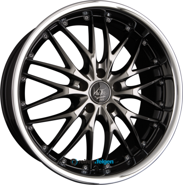 BARRACUDA VOLTEC T6 8.5x19 ET18 5x114.3 NB73.1 Black Chrome Inox Lip