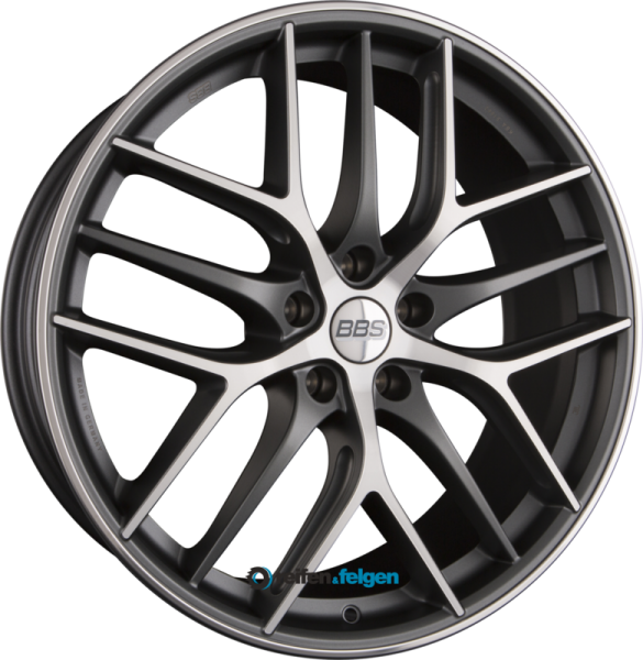 BBS CC-R 10.5x20 ET25 5x114.3 NB82 Graphit Diamantgedreht Matt