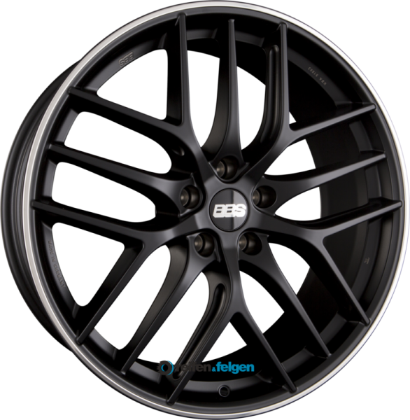 BBS CC-R 10.5x20 ET25 5x114.3 NB82 Schwarz Seidenmatt