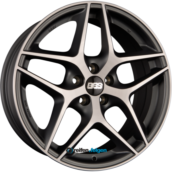 BBS CF 8.5x19 ET35 5x112 NB82 Anthrazit Diamantgedreht