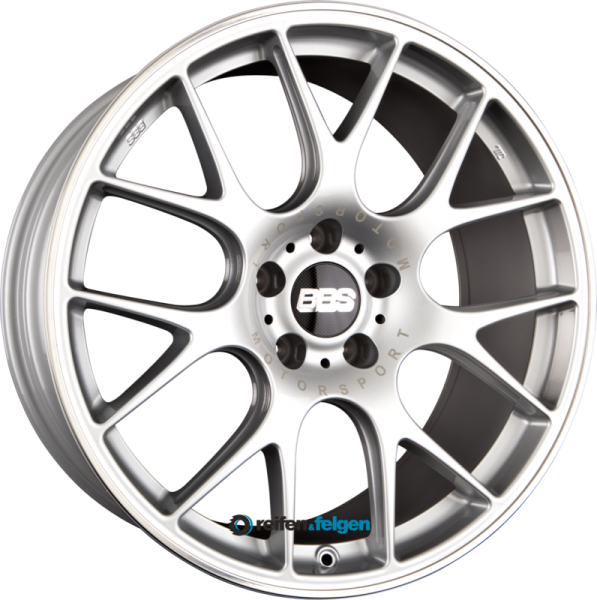 BBS CH-R 8.5x18 ET47 5x112 NB82 Brillantsilber mit Edelstahl Anfahrschutz