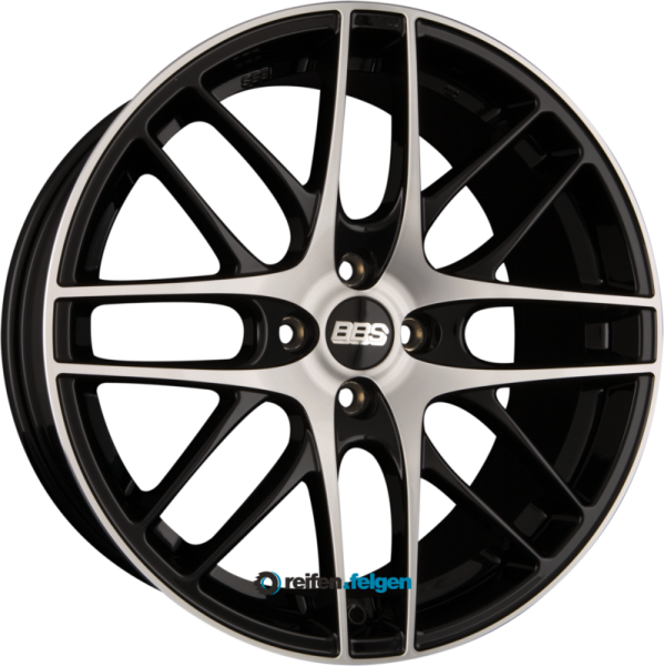 BBS CS 7.5x17 ET31 5x98 NB70 Schwarz Diamantgedreht