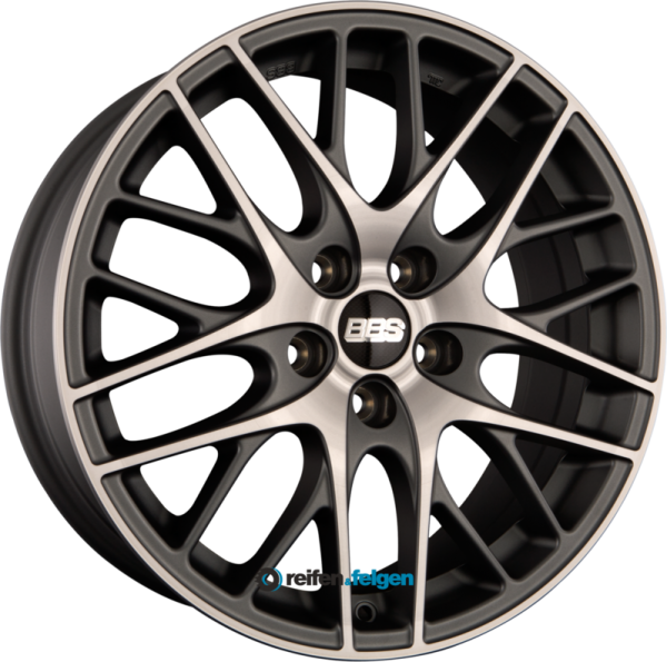 BBS CS 7.5x17 ET42 5x114.3 NB82 Anthrazit Diamantgedreht