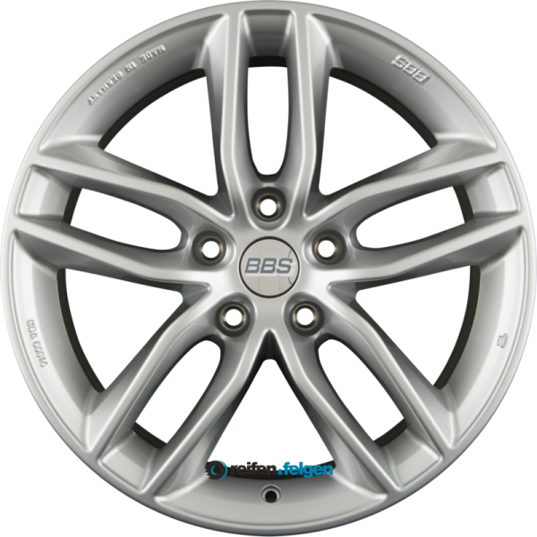 BBS SX 8.5x19 ET46 5x112 NB82 Brillantsilber