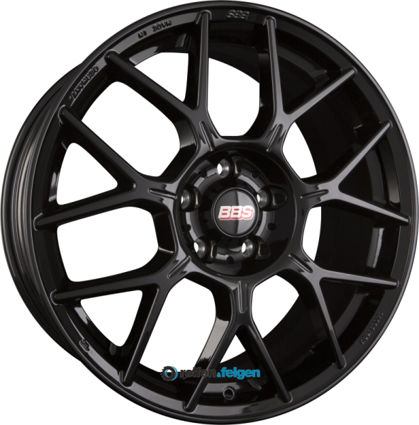 BBS XR 7.5x17 ET45 5x114.3 NB82 Schwarz Glanz