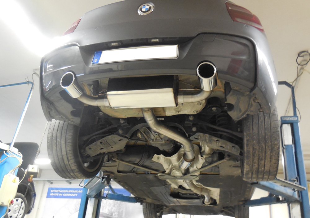 Fox Duplex Auspuff Sportauspuff Endschalldämpfer für BMW F20/21 M135i 3,0l