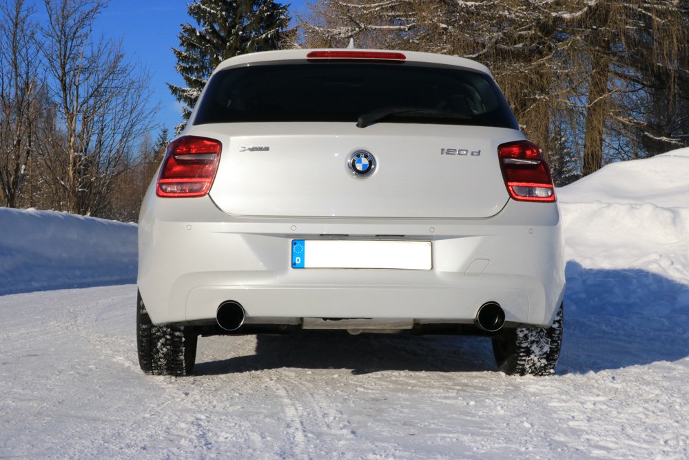 Fox Duplex Auspuff Sportauspuff Sportendschalldämpfer für BMW F20/21 120d 2.0l D