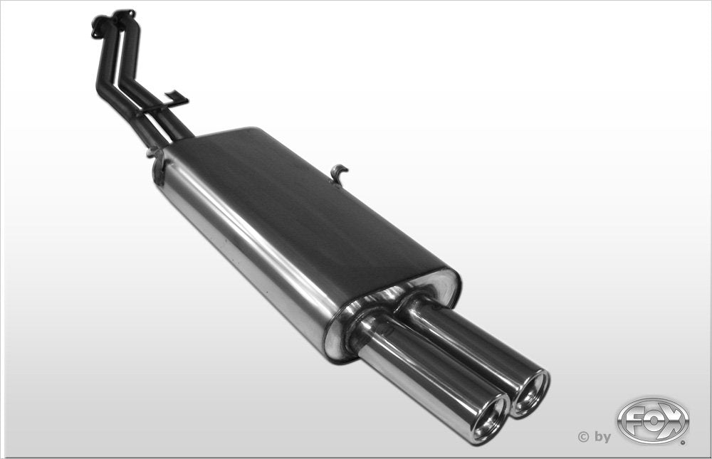 Fox Auspuff Sportauspuff Endschalldämpfer für BMW E30 320i/ 325i Facelift 2,0l