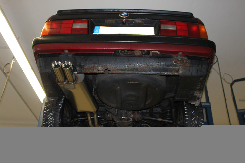 Fox Auspuff Sportauspuff Endschalldämpfer für BMW E30 320i/ 325i Facelift 2,0l