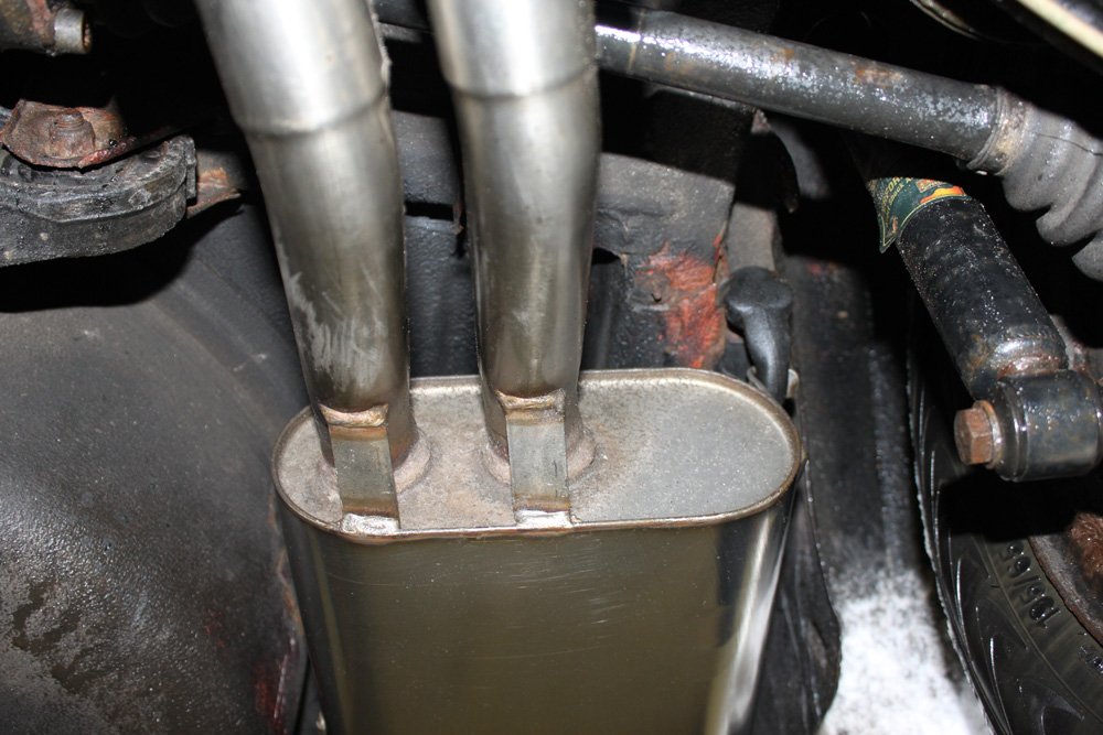 Fox Auspuff Sportauspuff Endschalldämpfer für BMW E30 320i/ 325i Facelift 2,0l