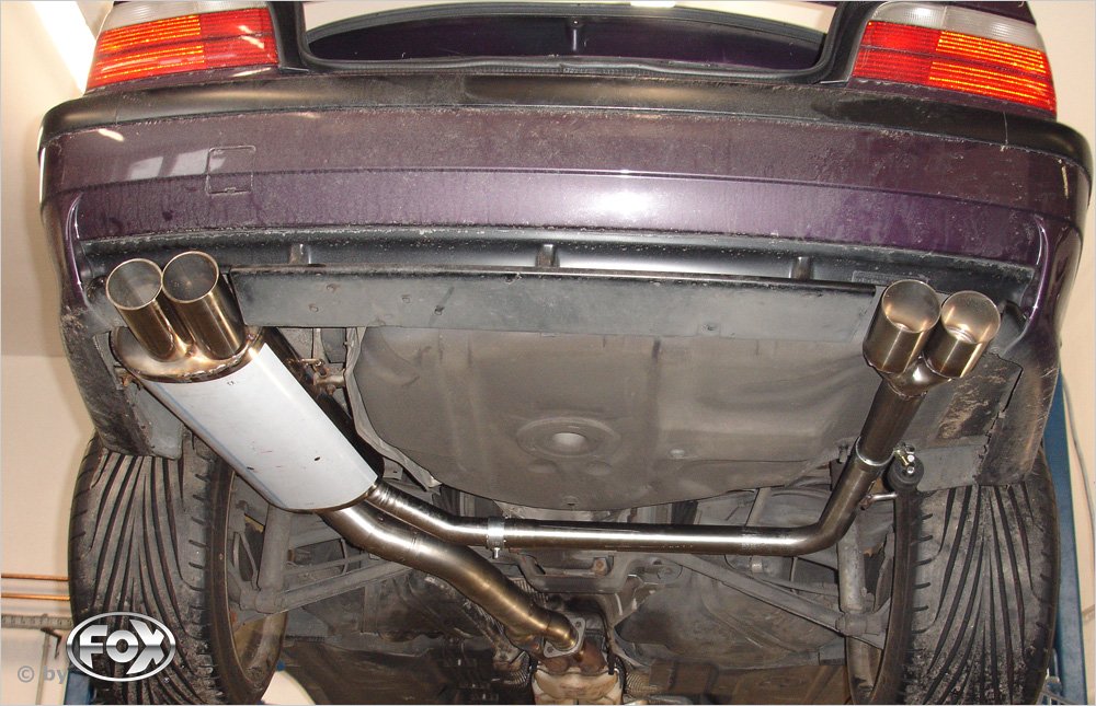 Fox Duplex Auspuff Sportauspuff für BMW E36 M3 3.0l 210/217kW