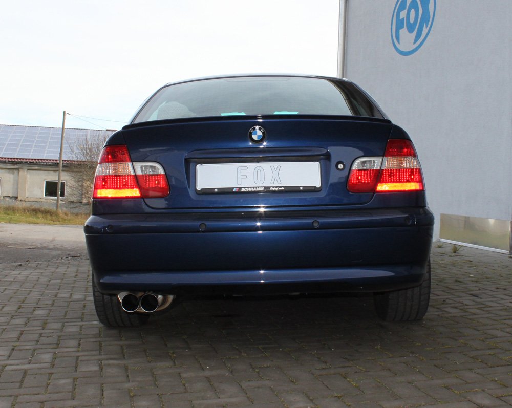 Fox Auspuff Sportauspuff Komplettanlage für BMW E46 320/323/325/328/330 Limo
