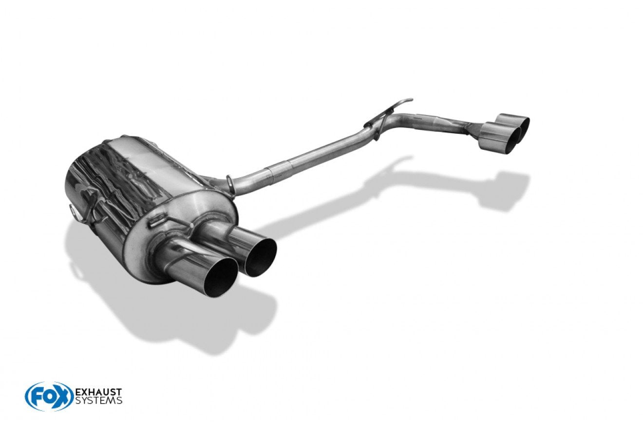 Fox Duplex Auspuff Sportauspuff Endschalldämpfer für BMW E46 E46 330d 330xd 3.0