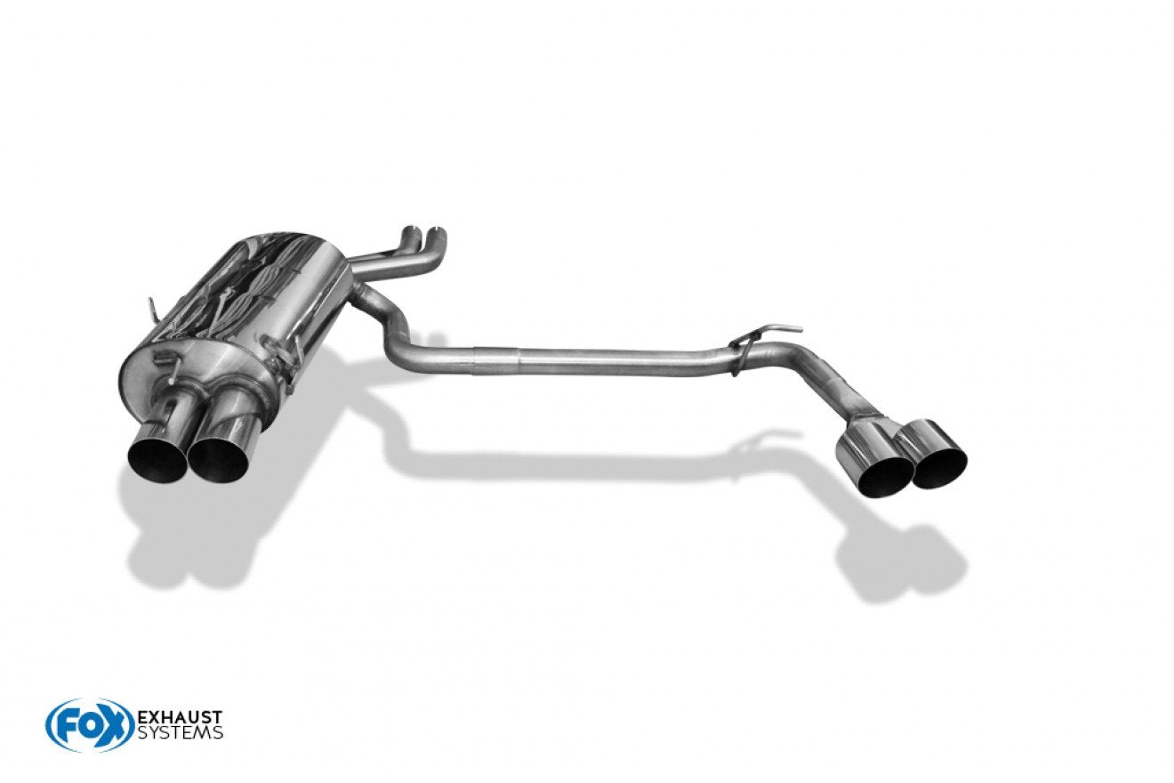 Fox Duplex Auspuff Sportauspuff Endschalldämpfer für BMW E46 E46 330d 330xd 3.0
