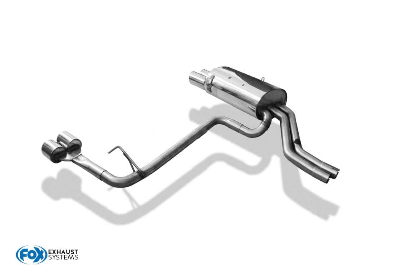 Fox Duplex Auspuff Sportauspuff Endschalldämpfer für BMW E46 E46 330d 330xd 3.0