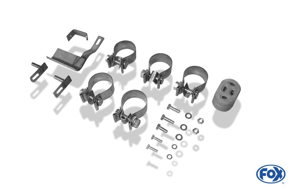Fox Duplex Auspuff Sportauspuff Sportendschalldämpfer für BMW E46 320/ 325/ 330