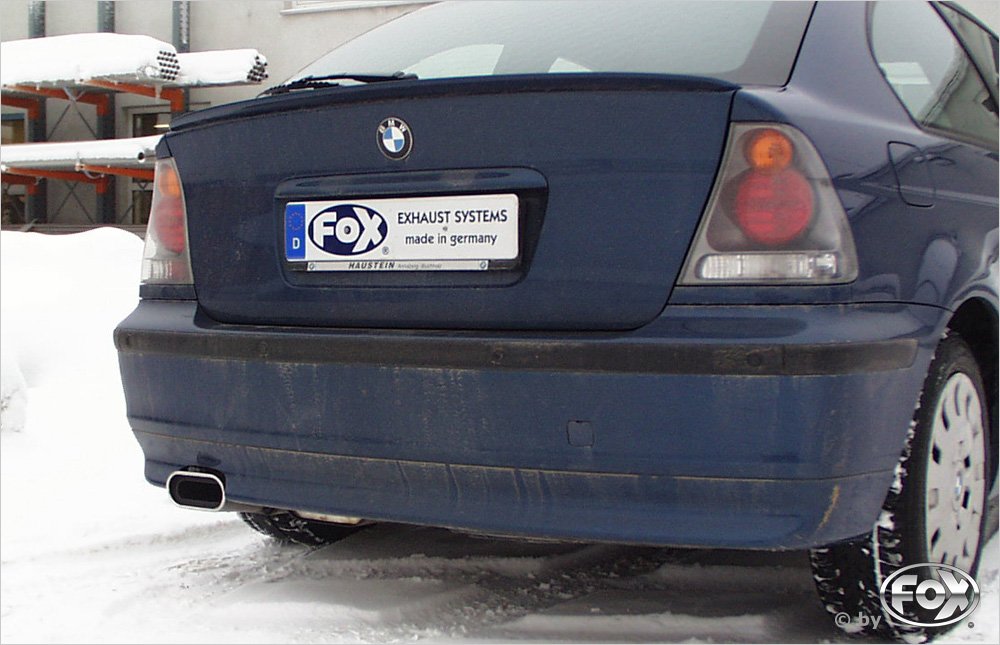 Fox Auspuff Sportauspuff Komplettanlage für BMW E46 316Ti/ 318Ti/ 325Ti 2.5l
