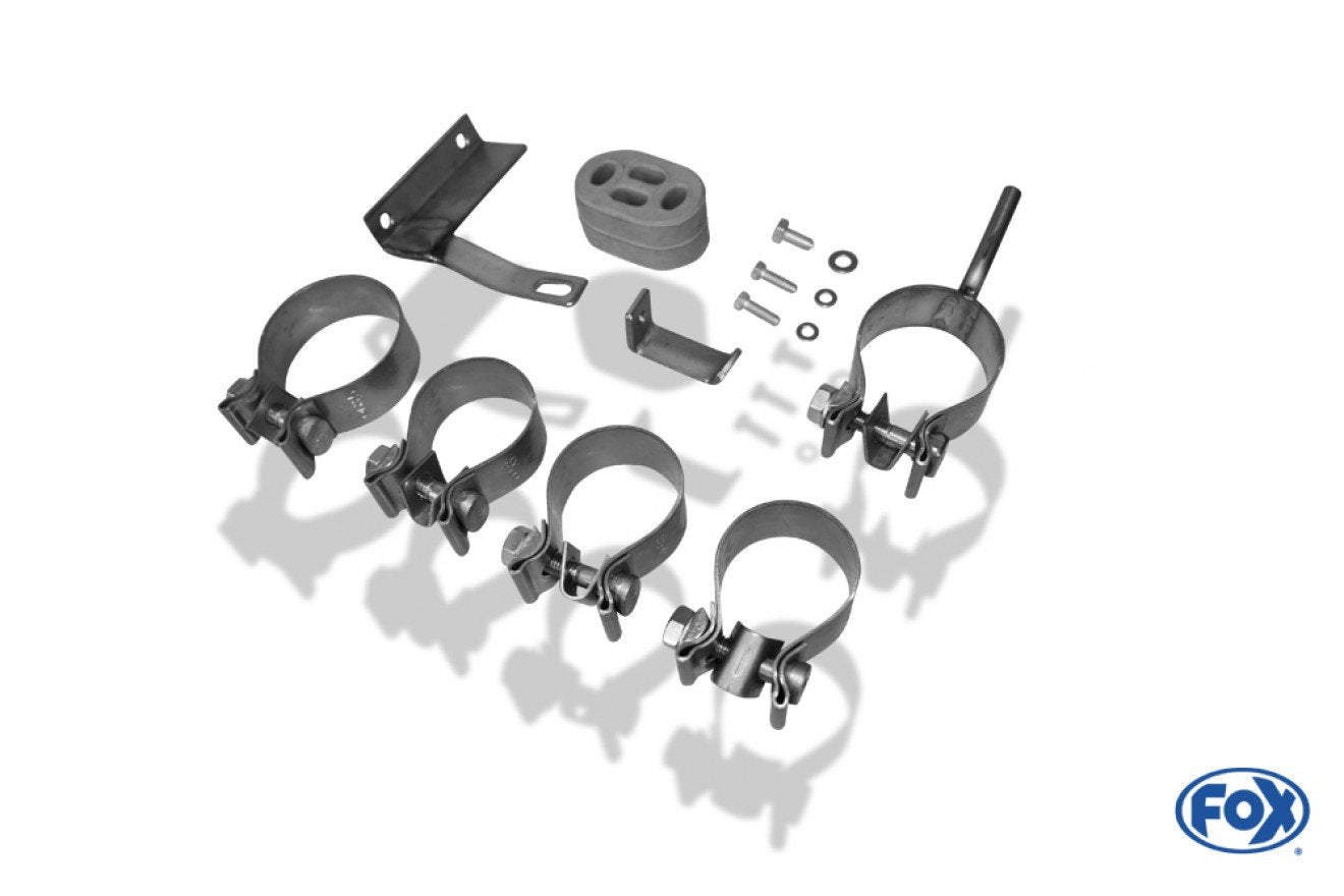 Fox Duplex Auspuff Sportauspuff Endschalldämpfer für BMW E46 2.0l 320d 2x76