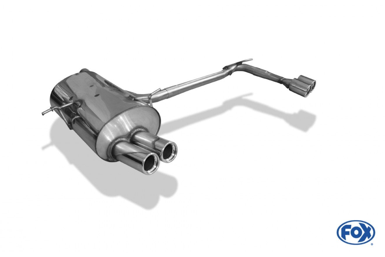 Fox Duplex Auspuff Sportauspuff Sportendschalldämpfer für BMW E46 320/ 323/ 328