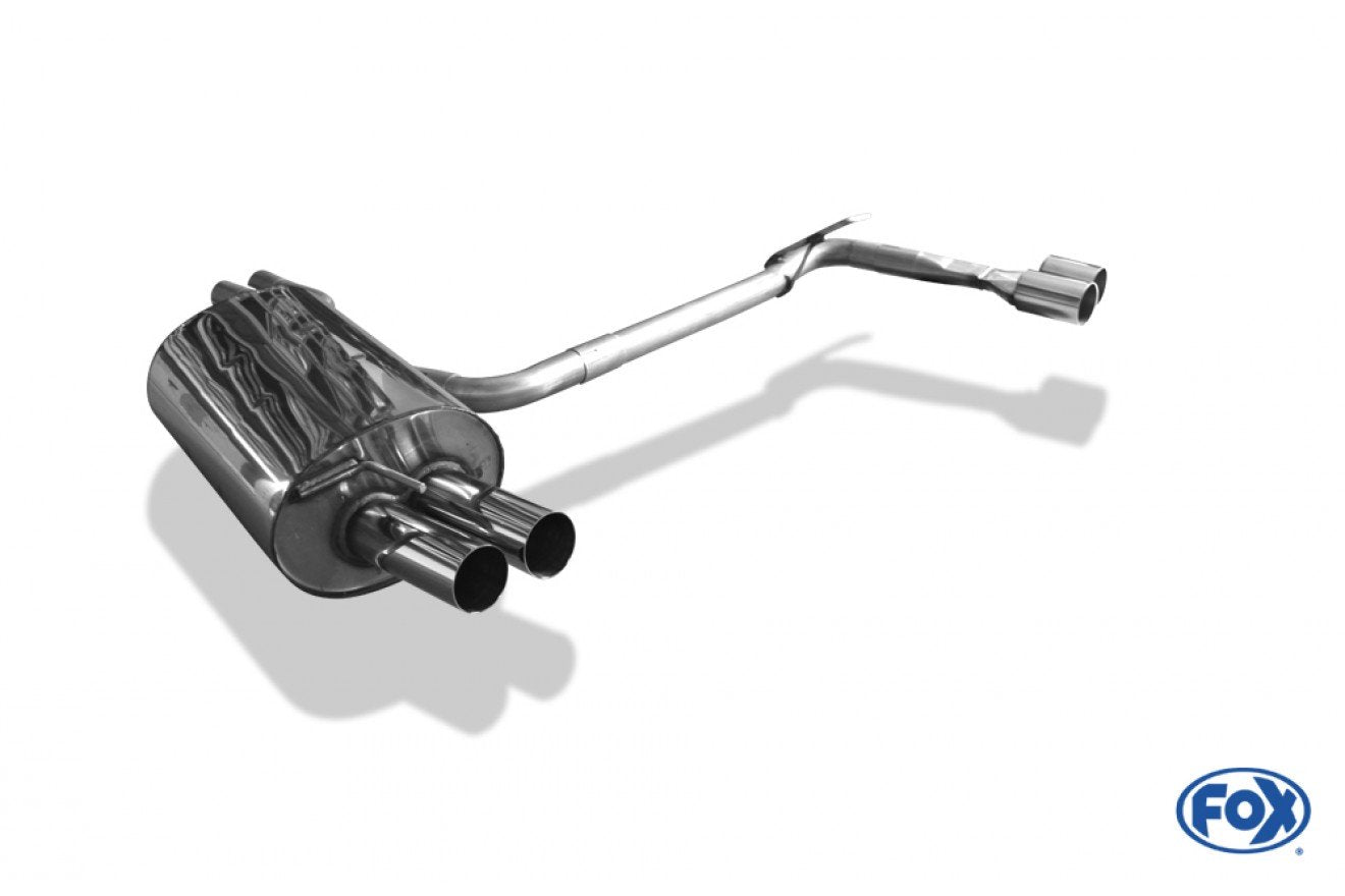 Fox Duplex Auspuff Sportauspuff Endschalldämpfer für BMW E46 330d 330xd 3.0l D