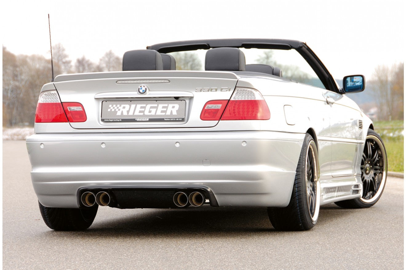 Fox Duplex Auspuff Sportauspuff Endschalldämpfer für BMW E46 320 323 325 328