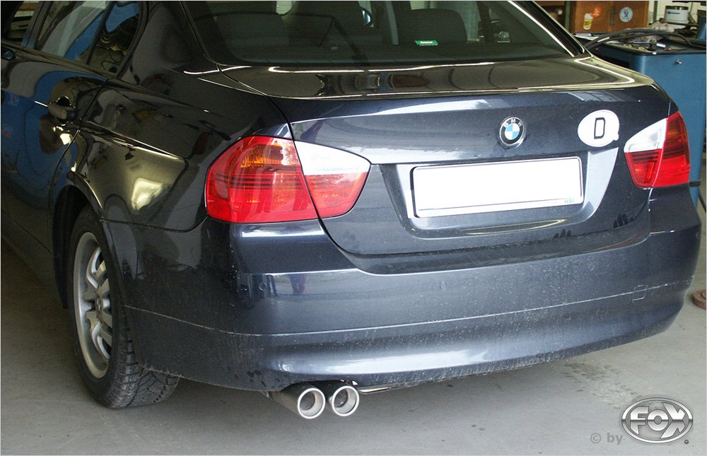 Fox Auspuff Sportauspuff Sportendschalldämpfer für BMW E90 318i/ 320i 2,0l