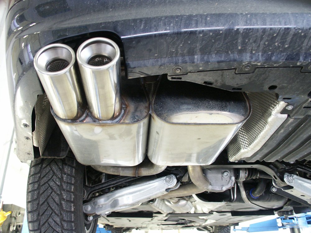 Fox Auspuff Sportauspuff Sportendschalldämpfer für BMW E90 318i/ 320i 2,0l