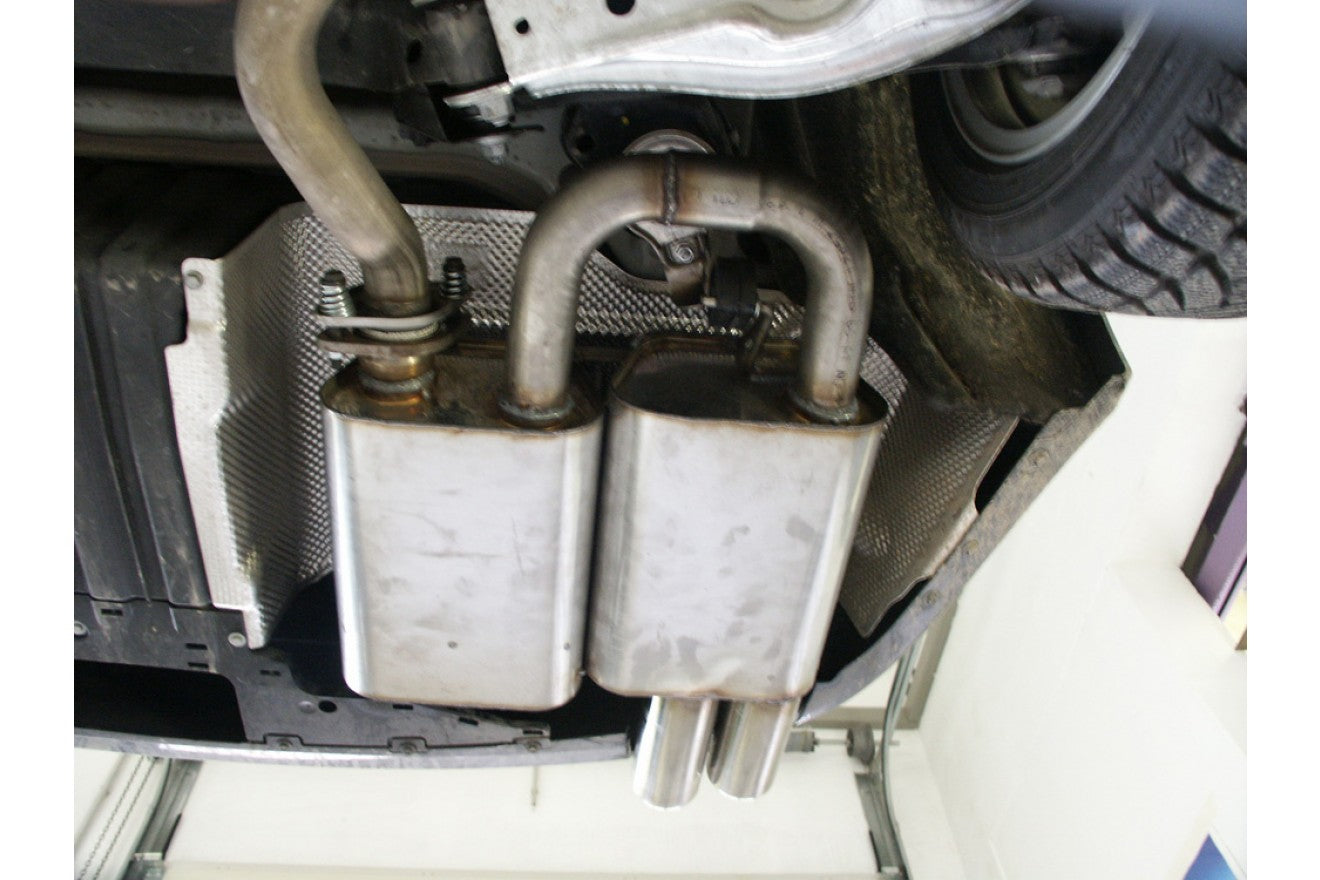 Fox Auspuff Sportauspuff Endschalldämpfer für BMW E90/91 318i 320i 2,0l 95/110kW