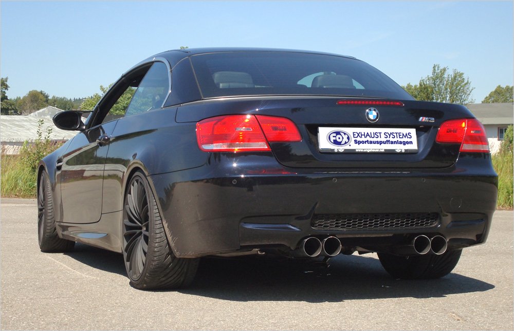 Fox Duplex Auspuff Sportauspuff Endschalldämpfer für BMW E92/E93 4.0l M3 2x90