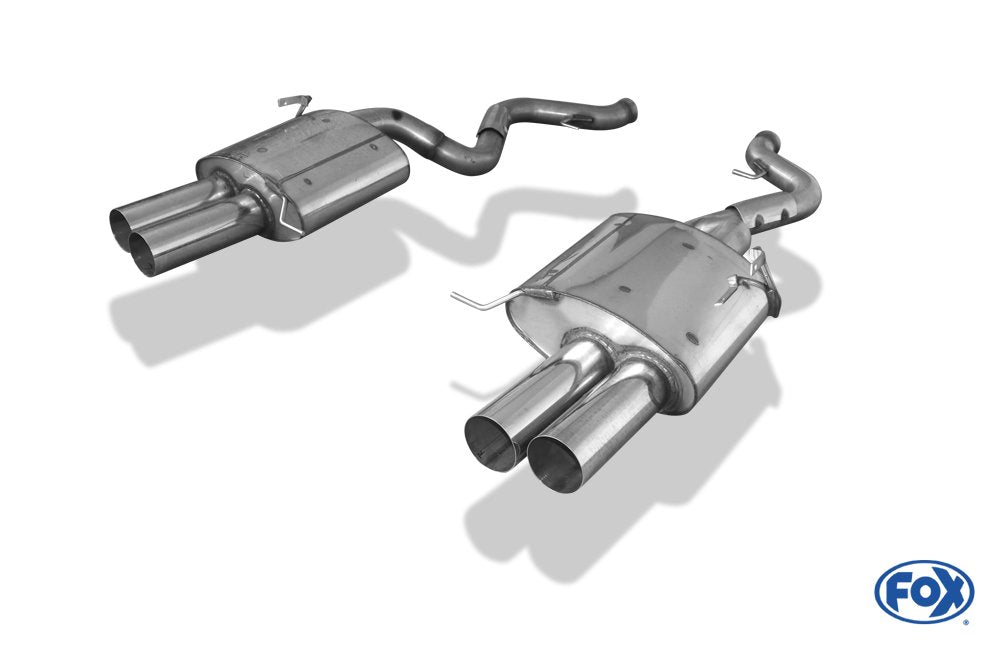 Fox Duplex Auspuff Sportauspuff Endschalldämpfer für BMW E92/E93 4.0l M3 2x90