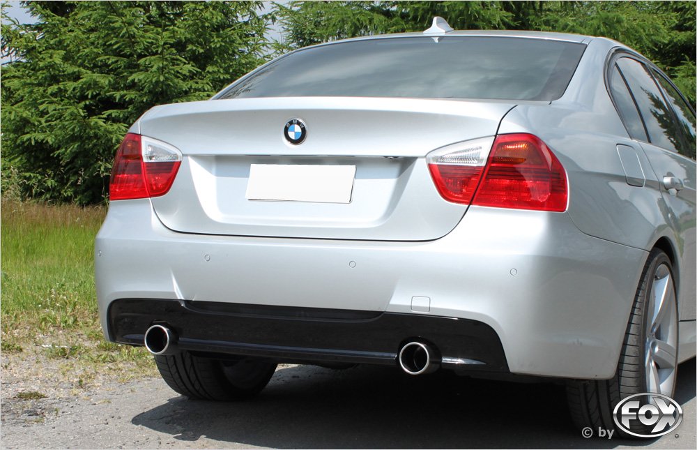 Fox Auspuff Sportauspuff Duplex Sportendschalldämpfer für BMW E90/91/92 325d 3,0