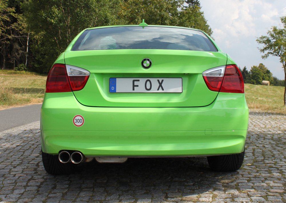 Fox Auspuff Sportauspuff Endschalldämpfer für BMW E90/91 - 325i 3.0l 160kW