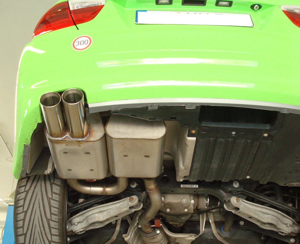 Fox Auspuff Sportauspuff Endschalldämpfer für BMW E90/91 - 325i 3.0l 200kW