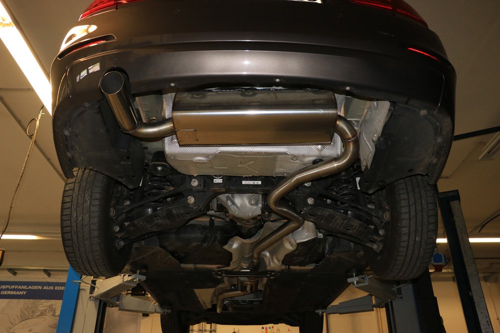 Fox Auspuff Sportauspuff Endschalldämpfer für BMW F30/31 - 316i 1.6l 100kW