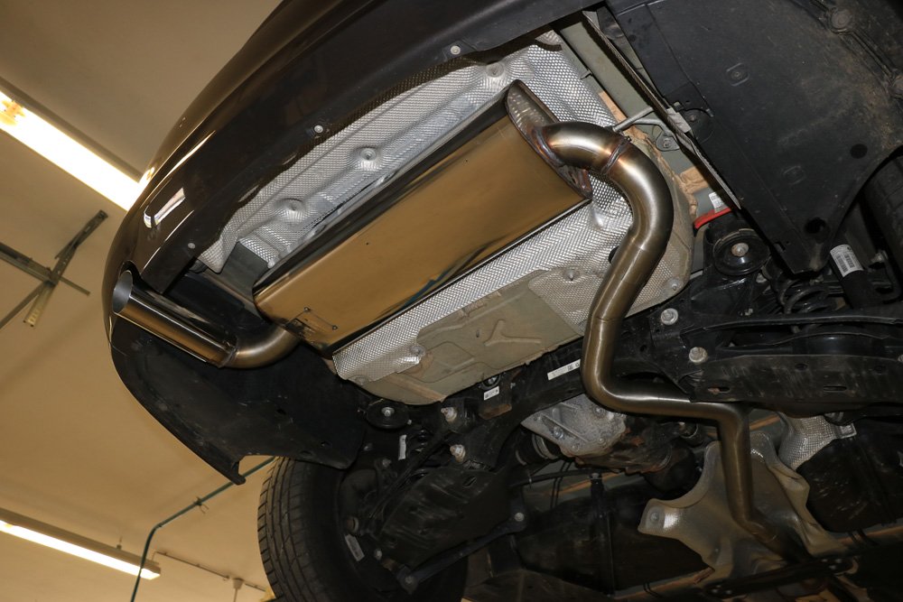 Fox Auspuff Sportauspuff Endschalldämpfer für BMW F30/31 - 316i 1.6l 100kW