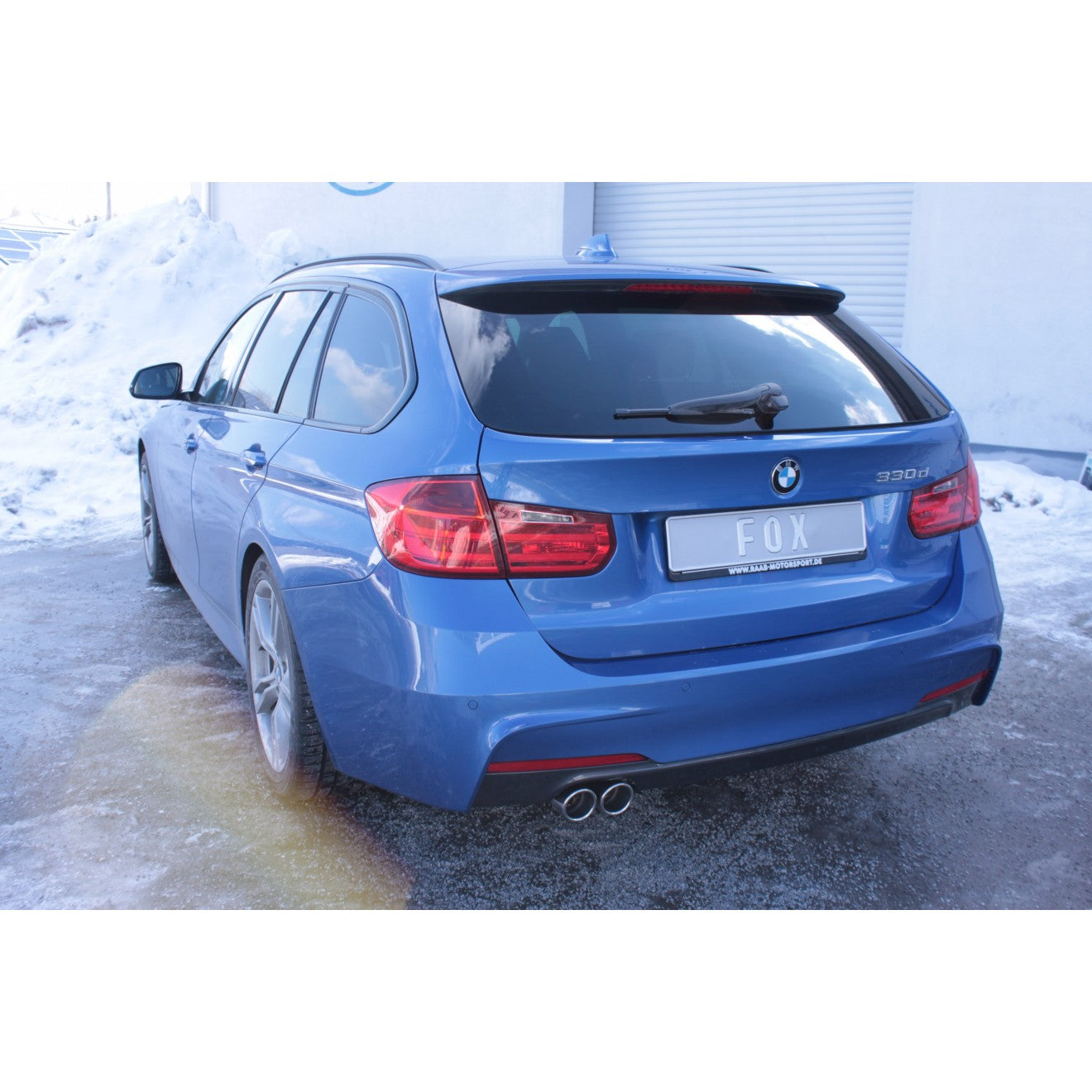 Fox Auspuff Sportauspuff Sportendschalldämpfer für BMW F30/31 330d 3,0l D