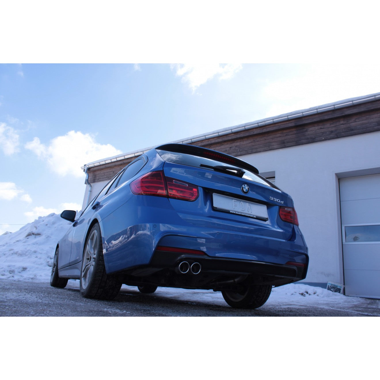 Fox Auspuff Sportauspuff Sportendschalldämpfer für BMW F30/31 330d 3,0l D
