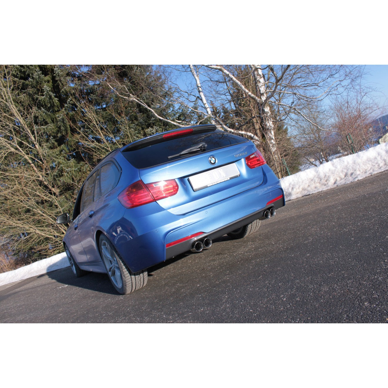 Fox Duplex Auspuff Sportauspuff Sportendschalldämpfer für BMW F30/31 330d 3.0l D