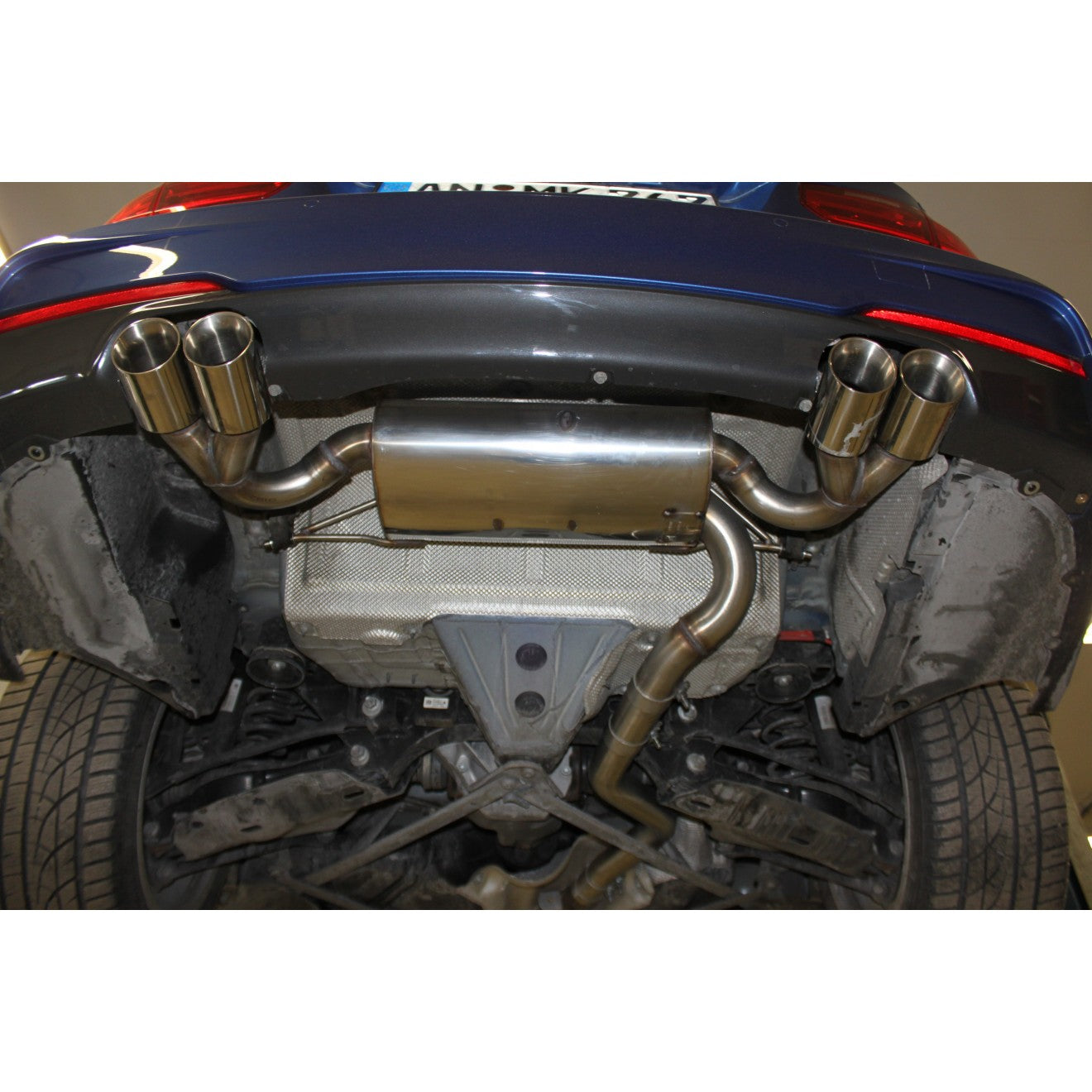 Fox Duplex Auspuff Sportauspuff Sportendschalldämpfer für BMW F30/31 330d 3.0l D