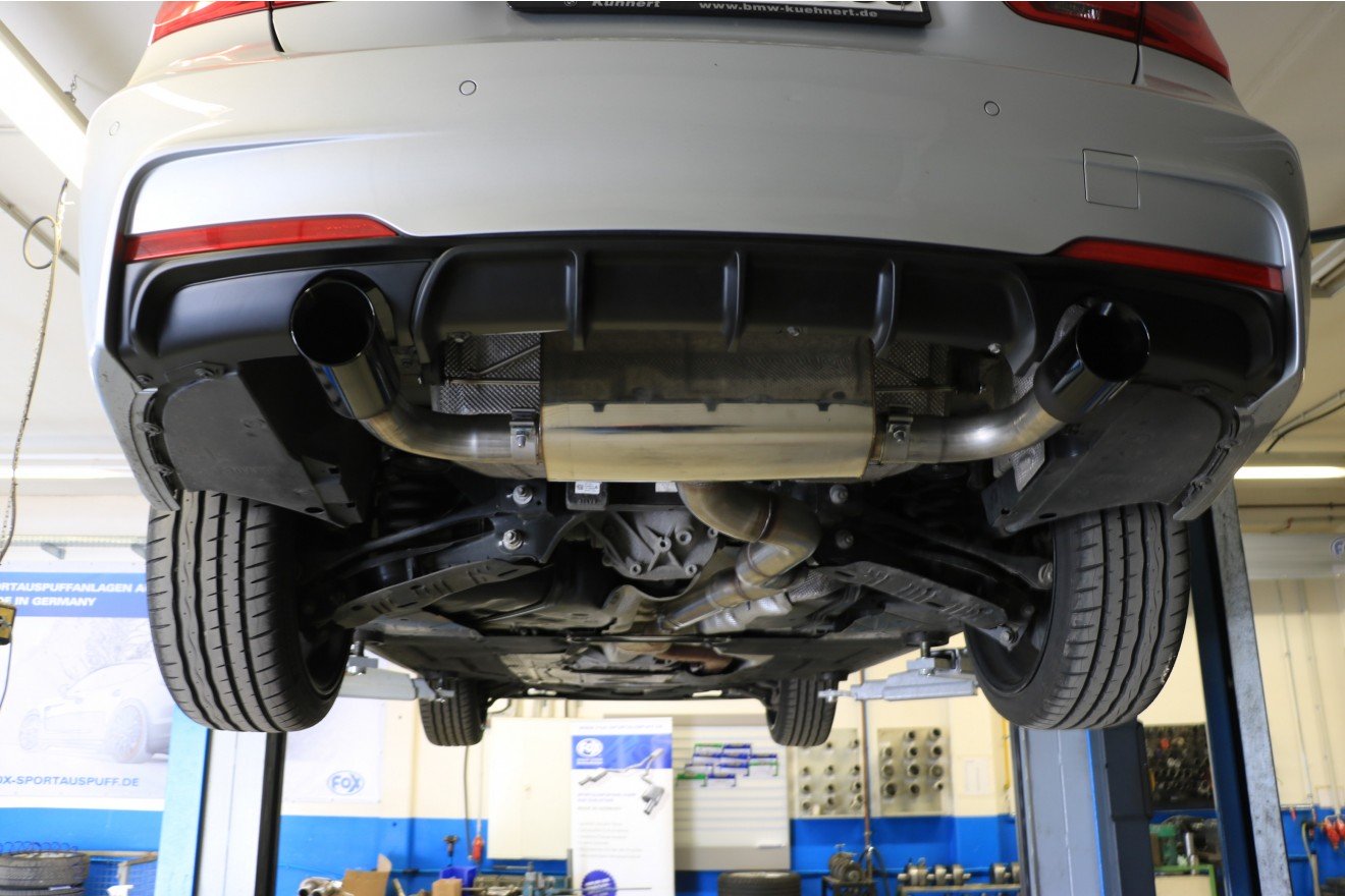 Fox Duplex Auspuff Sportauspuff Endschalldämpfer für BMW F30/31 335d