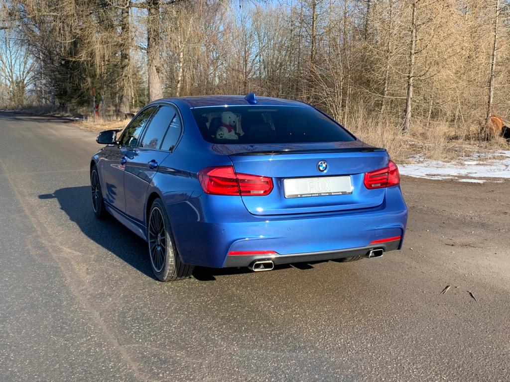 Fox Duplex Sportauspuff Endschalldämpfer für BMW F30/31 330i xDrive 2.0l 185kW