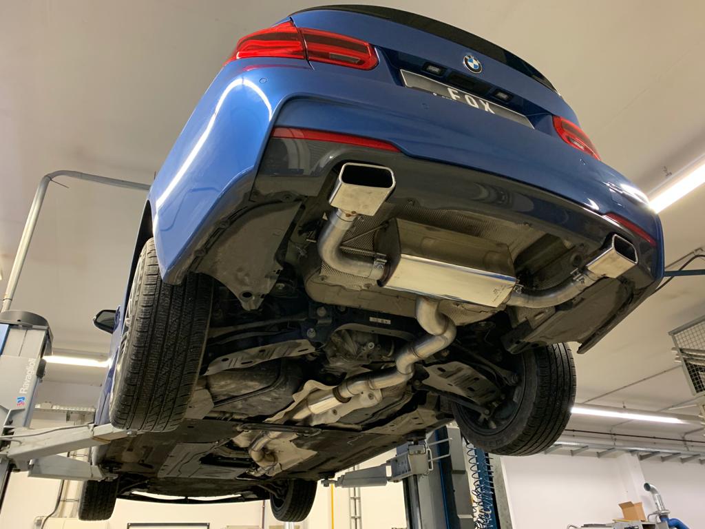 Fox Duplex Sportauspuff Komplettanlage für BMW F30/31 330i xDrive 2.0l 185kW