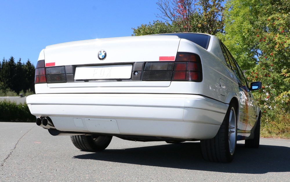 Fox Auspuff Sportauspuff Komplettanlage für BMW E34 525i/530i 2.5l 141kW 3.0l